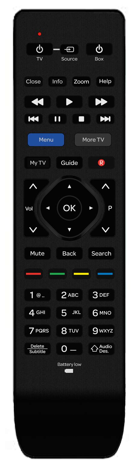 talktalk tv remote control codes